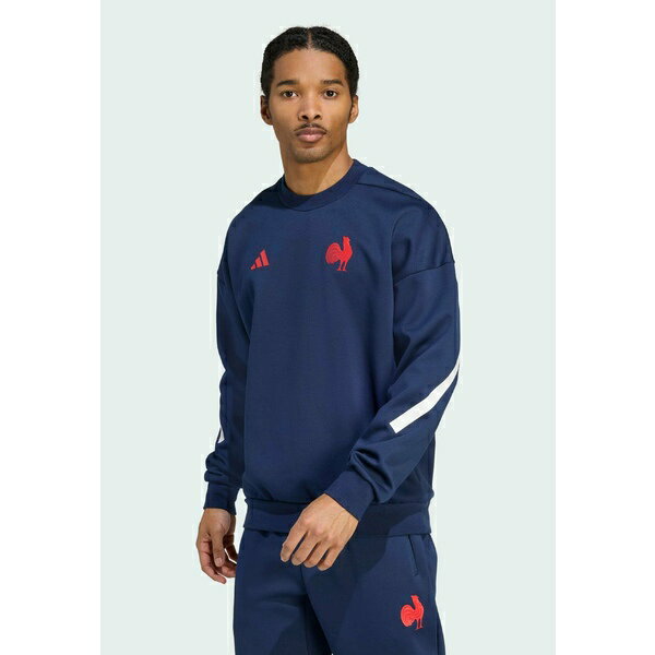 ■トップスサイズ 単位(cm) USサイズ｜胸囲(cm) XS(32-34in)｜84 S(34-36in)｜88 M(36-38in)｜94 L(38-40in)｜100 XL(42-44in)｜106 ■ブランド adidas Performance (アディダス)■商品名 FRANCE TRAVEL - Sweatshirt - collegiate navy■素材 57% polyester, 43% cotton■モデル着用サイズ ■こちらの商品は米国・ヨーロッパからお取り寄せ商品となりますので、 お届けまで10〜14日前後お時間頂いております。 ■各ブランド・商品・デザインによって大きな差異がある場合がございます。 ■あくまで平均的なサイズ表ですので、「参考」としてご利用ください。 ■店内全品【送料無料】です！（※沖縄・離島は別途送料3,240円がかかります）