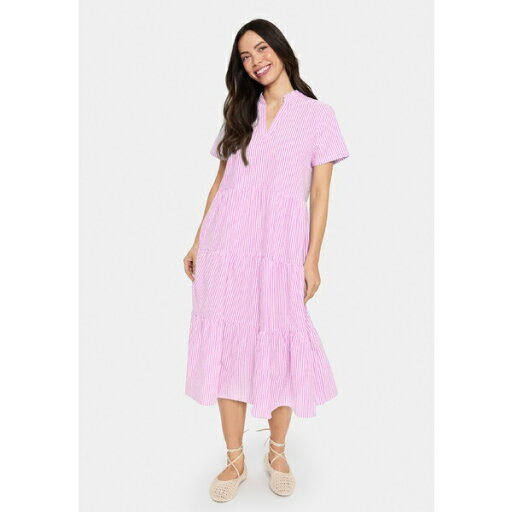 サントロペ レディース ワンピース トップス ELMIKO - Day dress - fandango pink white stripe サントロペ レディース ワンピース トップス ELMIKO - Day dress - fandango pink white stripe