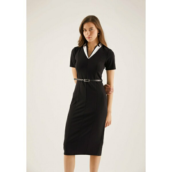 アンナ フィールド レディース ワンピース トップス Shift dress - black/white