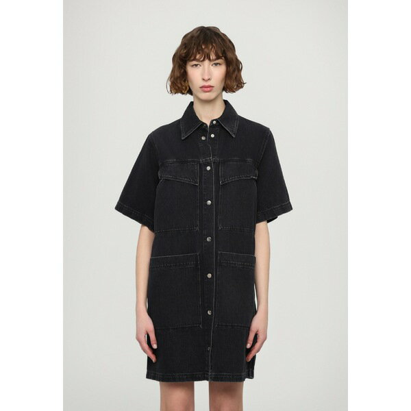  ǥ ԡ ȥåץ MINI DRESS - Denim dress - dark grey
