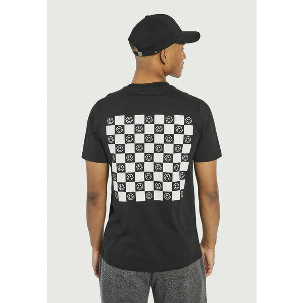 リディファイン レベル メンズ Tシャツ トップス BECKHAM TEE - Print T-shirt - black