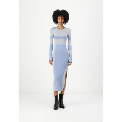 パトリツィア ペペ レディース ワンピース トップス Jumper dress - glass grey/sky パトリツィア ペペ レディース ワンピース トップス Jumper dress - glass grey/sky