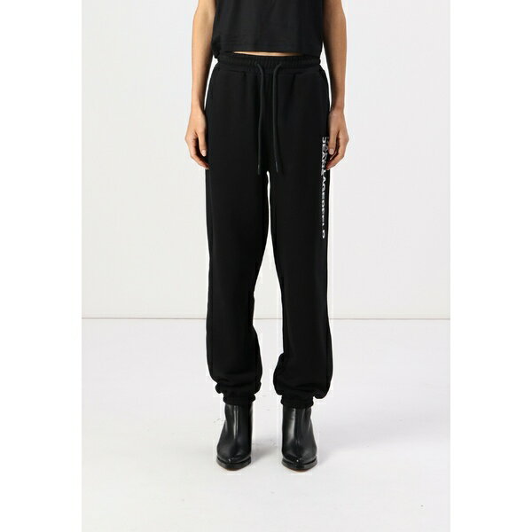 カール ラガーフェルド ジーンズ レディース カジュアルパンツ ボトムス TEXT LOGO SLIM - Tracksuit bottoms - black