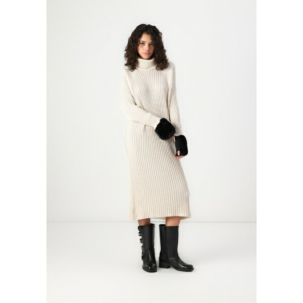 ヤス レディース ワンピース トップス YASMAVI MIDI ROLL NECK DRESS - Jumper dress - birch