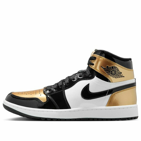 Air Jordan ジョーダン メンズ スニーカー 【Air Jordan 1 High Golf 'Patent Gold Toe' DQ0660-002】 サイズ US_12.5(30.5cm)のサムネイル