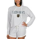 コンセプトスポーツ レディース Tシャツ トップス Vegas Golden Knights Concepts Sport Women 039 s Visibility Long Sleeve Hoodie TShirt Shorts Set Cream