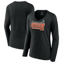 t@ieBNX fB[X TVc gbvX Cincinnati Bengals Fanatics Branded Women's 2022 AFC North Division Champions Divide & Conquer Long Sleeve VNeck TShirt Black