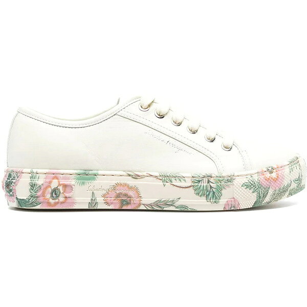 Ferragamo フェラガモ レディース スニーカー 【Ferragamo Low-Top Sneakers Floral-Trim Neutrals (Women's)】 サイズ US_W_11 Neutrals