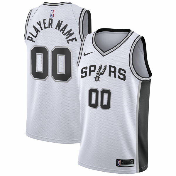 ナイキ メンズ ユニフォーム トップス San Antonio Spurs Nike 2020/21 Swingman Custom Jersey Association Edition White
