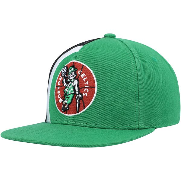 ミッチェル＆ネス ミッチェル&ネス メンズ 帽子 アクセサリー Boston Celtics Mitchell & Ness Hardwood Classics Retroline Snapback Hat Kelly Green