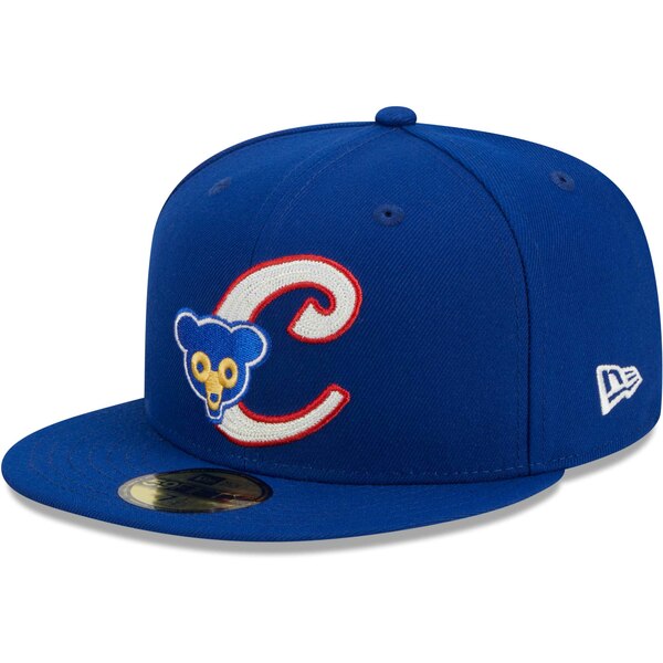 ニューエラ メンズ 帽子 アクセサリー Chicago Cubs New Era Duo Logo 59FIFTY Fitted Hat Royal