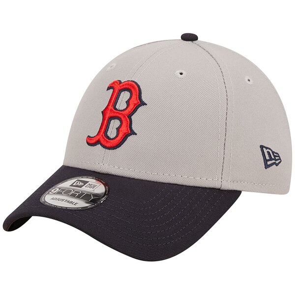 j[G Y Xq ANZT[ Boston Red Sox New Era League 9FORTY Adjustable Hat Gray/Navy