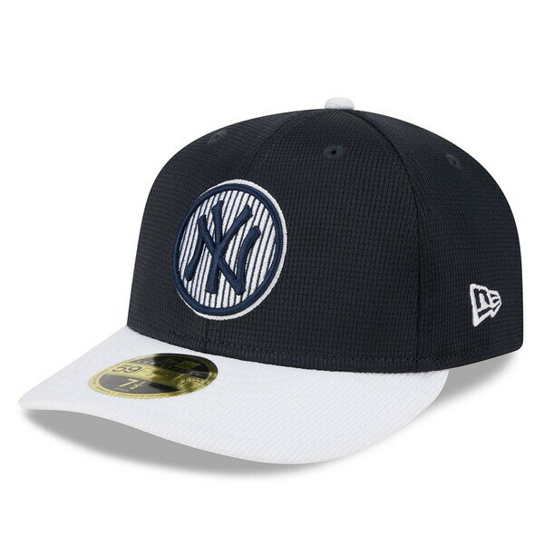 j[G Y Xq ANZT[ New York Yankees New Era 2024 Batting Practice Low Profile 59FIFTY Fitted Hat Navy