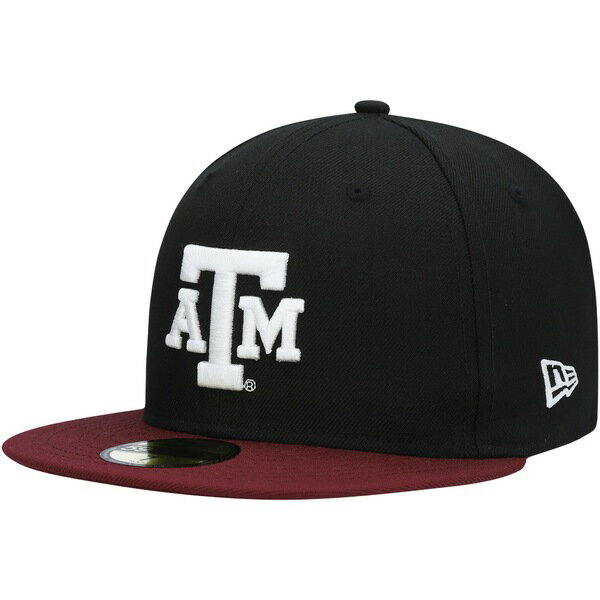 j[G Y Xq ANZT[ Texas A&M Aggies New Era Basic Logo 59FIFTY Fitted Hat Maroon