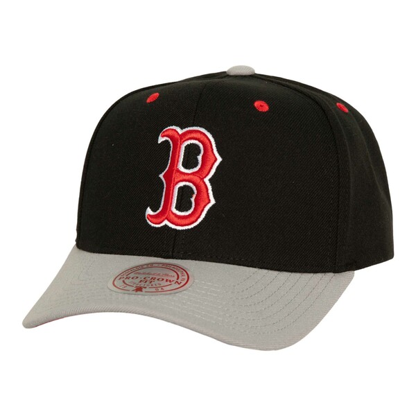 ミッチェル＆ネス ミッチェル&ネス メンズ 帽子 アクセサリー Boston Red Sox Mitchell & Ness Bred Pro Adjustable Hat Black