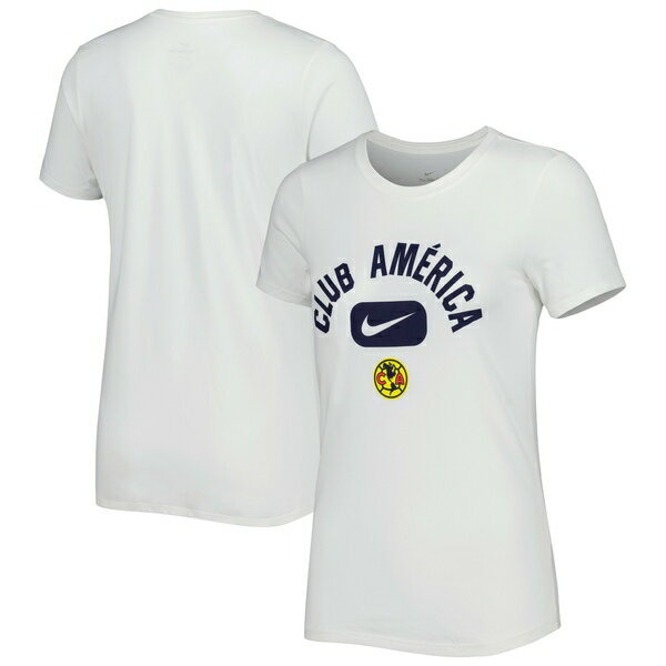 ナイキ レディース Tシャツ トップス Club America Nike Women's Lockup Legend Performance TShirt White