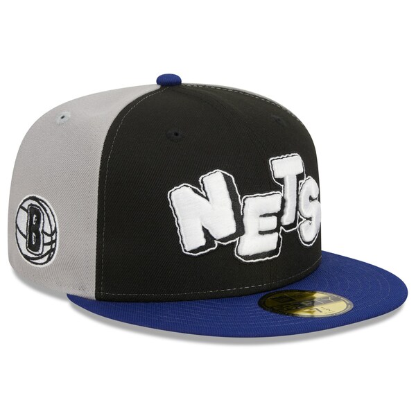 ニューエラ メンズ 帽子 アクセサリー Brooklyn Nets New Era 2023/24 City Edition 59FIFTY Fitted Hat Black/Navy