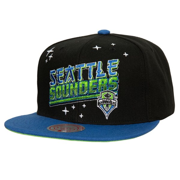 ミッチェル＆ネス ミッチェル&ネス メンズ 帽子 アクセサリー Seattle Sounders FC Mitchell & Ness Anime Snapback Hat Black