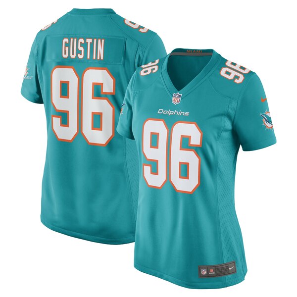 ナイキ レディース ユニフォーム トップス Porter Gustin Miami Dolphins Nike Women's Game Player Jersey Aqua