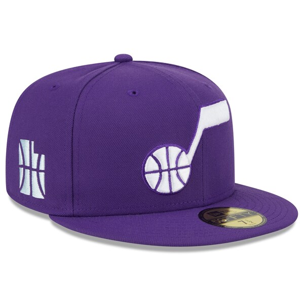 ˥塼  ˹ ꡼ Utah Jazz New Era 2023/24 City Edition Alternate 59FIFTY Fitted Hat Purple