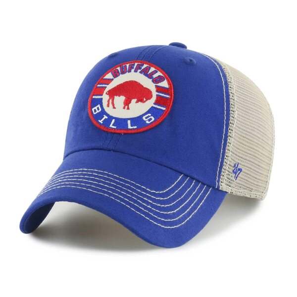 tH[eB[Zu Y Xq ANZT[ Buffalo Bills '47 Notch Trucker Clean Up Adjustable Hat Royal/Natural