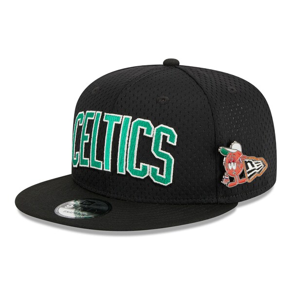 ニューエラ メンズ 帽子 アクセサリー Boston Celtics New Era PostUp Pin Mesh 9FIFTY Snapback Hat Black
