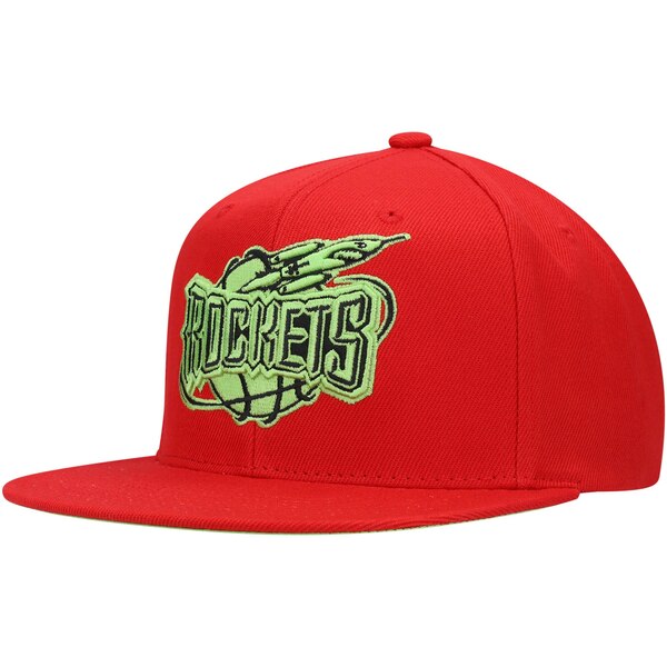 楽天astyミッチェル&ネス メンズ 帽子 アクセサリー Houston Rockets Mitchell & Ness x Lids Hardwood Classics Reverse Grinch Team Snapback Hat Red