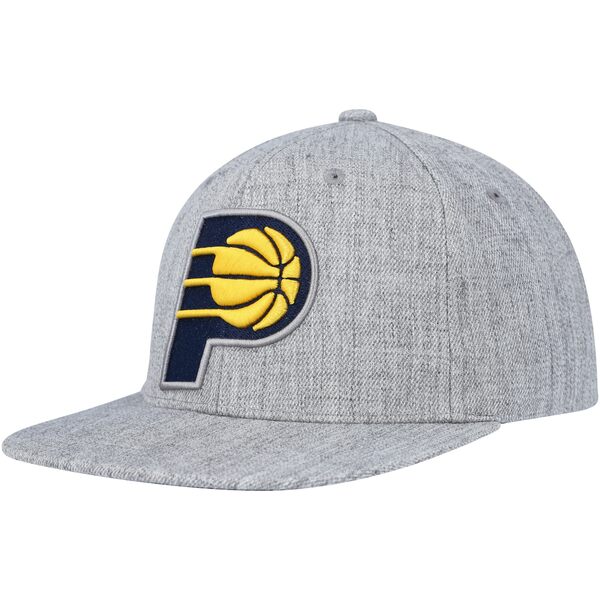 ミッチェル&ネス メンズ 帽子 アクセサリー Indiana Pacers Mitchell & Ness Hardwood Classics 2.0 Snapback Hat Heather Gray