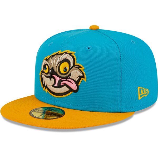 ニューエラ メンズ 帽子 アクセサリー Locos de Lansing New Era Copa De La Diversion 59FIFTY Fitted Hat Aqua/Orange