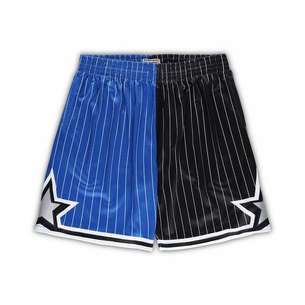 ミッチェル&ネス メンズ カジュアルパンツ ボトムス Men's Blue, Black Orlando Magic Big and Tall Hardwood Classics Split Swingman Shorts Blue, Black