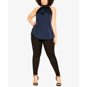 シティーシック レディース カットソー トップス Women's Shine Halter Top Navy