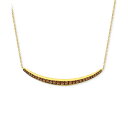 ルヴァン レディース ネックレス・チョーカー・ペンダントトップ アクセサリー Chocolate Diamond Curved Bar 17