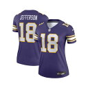 ナイキ レディース カットソー トップス Women's Justin Jefferson Minnesota Vikings Alternate Legend...