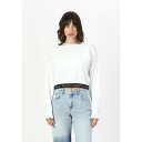 カール ラガーフェルド ジーンズ レディース パーカー・スウェットシャツ アウター Sweatshirt - white