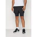 アディダス メンズ バスケットボール スポーツ 2IN1 - Sports shorts - black