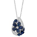 エフィー コレクション レディース ネックレス・チョーカー・ペンダントトップ アクセサリー EFFY Sapphire (1-7/8 ct. t.w.) & D...