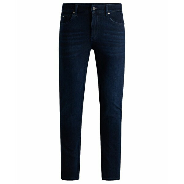 ヒューゴボス メンズ デニムパンツ ボトムス Men's Super-Soft Denim Slim-Fit Jeans Navy
