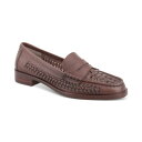 ジャニ ベルニーニ レディース スリッポン・ローファー シューズ Women's Brynnlee Memory Foam Perforated Slip On Penny Loafers, Created for Macy's Acorn Brown Leather