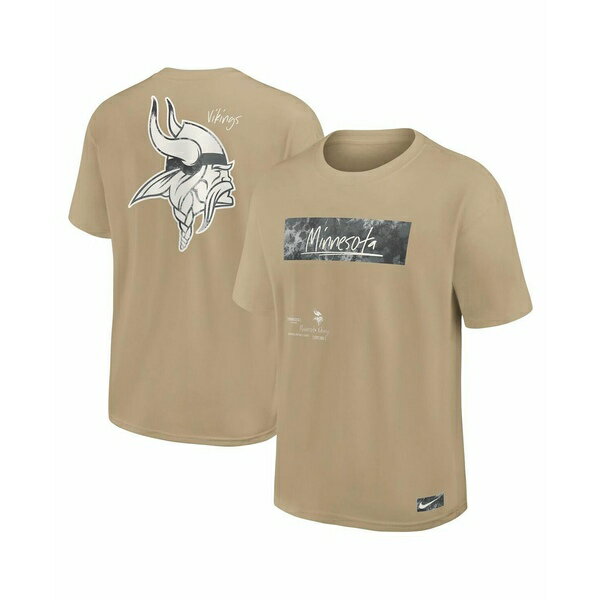 ナイキ メンズ シャツ トップス Men's Tan Minnesota Vikings Statement Max90 T-Shirt Tan