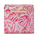 ブランミン レディース 財布 アクセサリー Jane Lokelani Small Leather Wallet Coral Snapdragon(4)