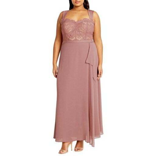 シティーシック レディース ワンピース トップス Plus Size Sweet Evie Maxi Dress Antique rose シティーシック レディース ワンピース トップス Plus Size Sweet Evie Maxi Dress Antique rose