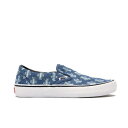 Vans バンズ メンズ スニーカー 【Vans Slip-On】 サイズ US_6(24.0cm) Supreme Hole Punch Denim Blue