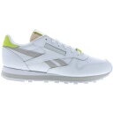 Reebok リーボック レディース スニーカー 【Reebok Classic Leather White Acid Yellow (Women's)】 サイズ US_6.5(23.5cm) Footwear White/Pure Grey/Acid Yellow(4)