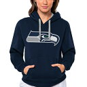 アンティグア レディース パーカー・スウェットシャツ アウター Seattle Seahawks Antigua Women's Victory Logo Pullover Hoodie Navy