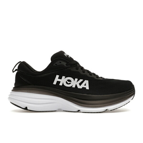 Hoka One One ホカオネオネ メンズ スニーカー 【Hoka One One Bondi 8 Black White】 サイズ US_10(28.0cm) Black/White