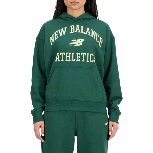 楽天astyニューバランス レディース パーカー・スウェットシャツ アウター New Balance Women's Athletics Varsity Oversized Fleece Hoodie Nightwatch