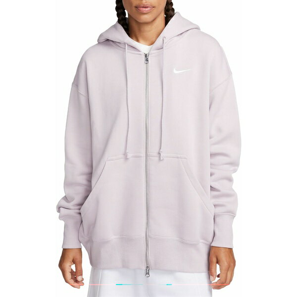 iCL fB[X p[J[EXEFbgVc AE^[ Nike Sportswear Women's Phoenix Fleece Oversized Full-Zip Hoodie Platinum Violet