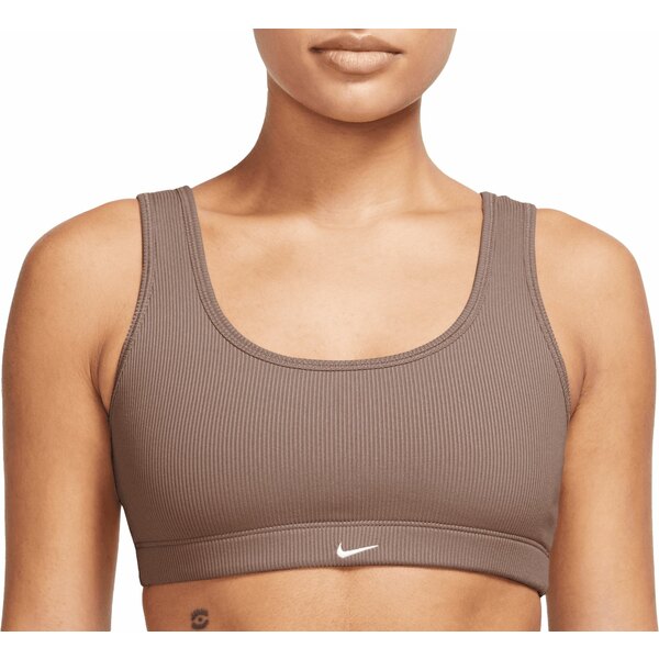 iCL fB[X Jbg\[ gbvX Nike Women's One Scoop Light-Support Lightly Lined Ribbed Sports Bra Smokey Mauve