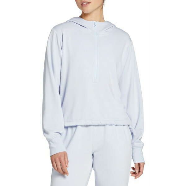 DSG fB[X p[J[EXEFbgVc AE^[ DSG Women's So Soft 1/2 Zip Hoodie Misty Periwinkle