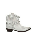 【送料無料】 コーラルブルー レディース ブーツ シューズ Ankle boots White